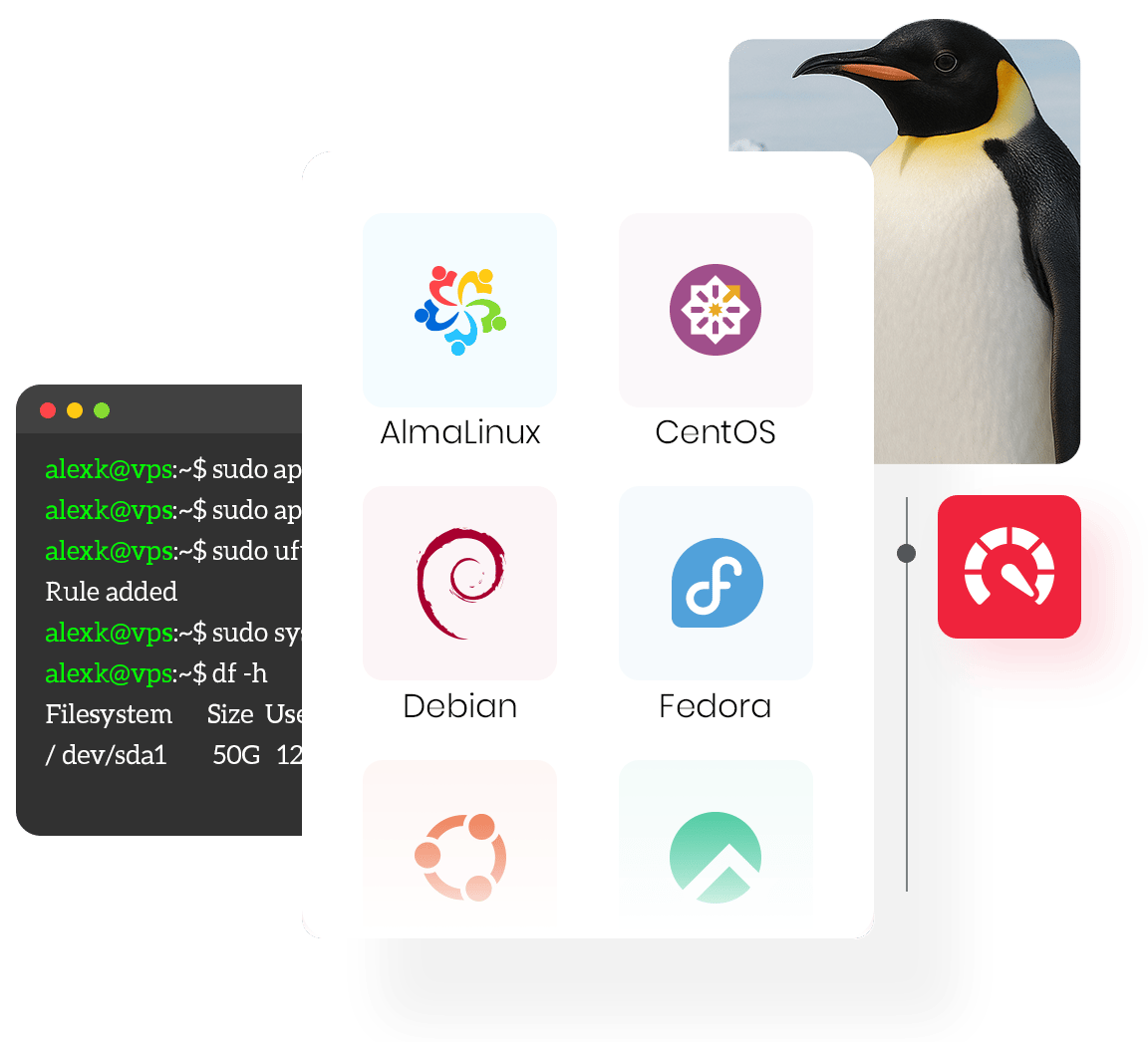 Buy Linux VPS hosting with full root access and high-performance servers