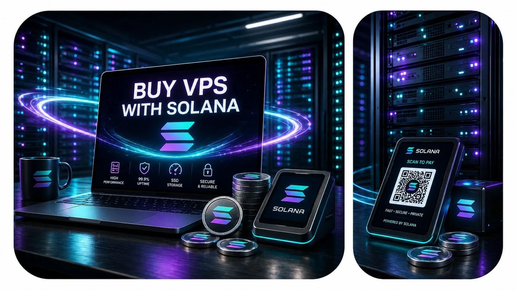 Pay for Linux or Windows VPS with Solana