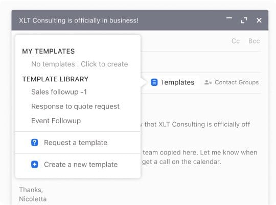 Don’t reinvent the wheel for every email