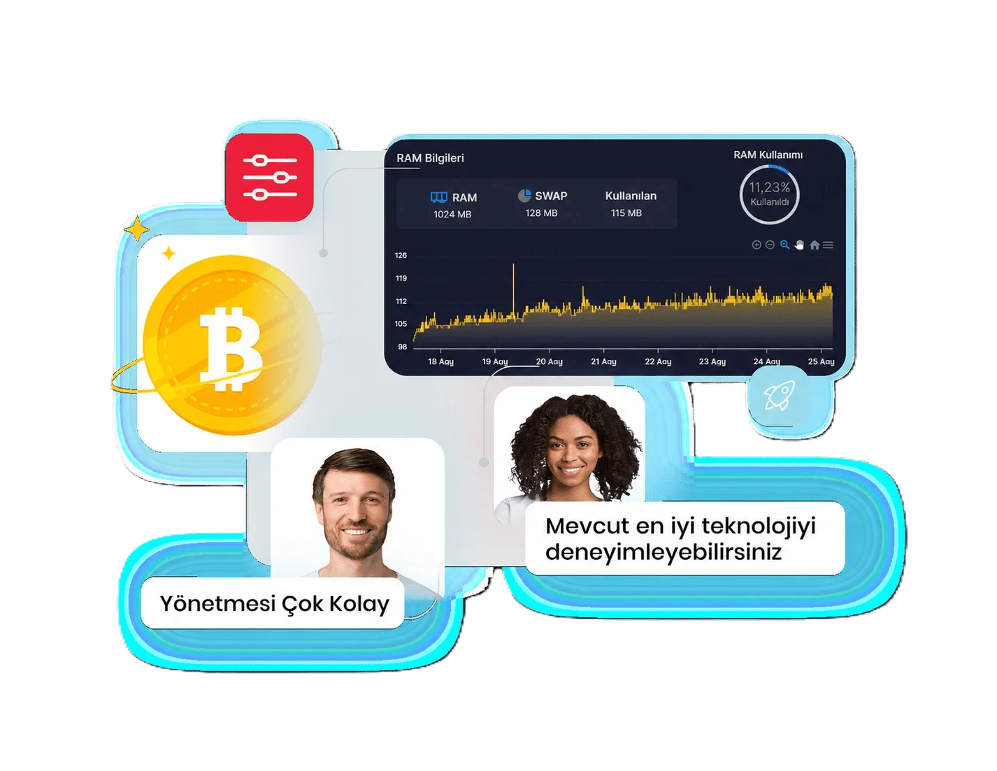 Kripto para alım satımı ve madenciliği için güvenli, yüksek performanslı Bitcoin VPS hosting çözümleri