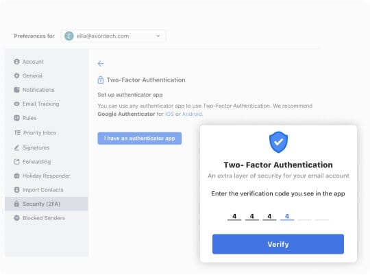 Add an additional layer of security