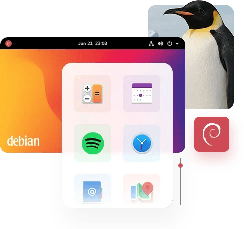 MonoVM Debian VPS with scalable cloud hosting and fast setup