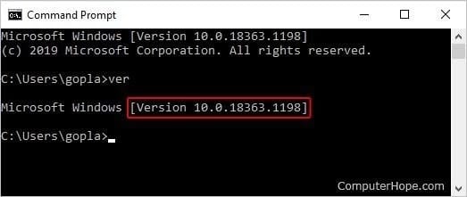 How to check Windows Version