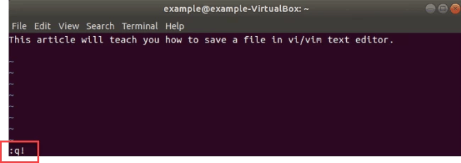 Exit VIM