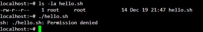 permission denied