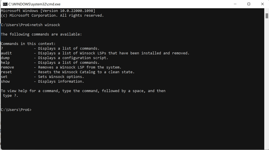 Reset the Network Adapter
