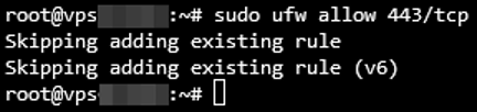Enable Ports 443 and 8443 on Ubuntu