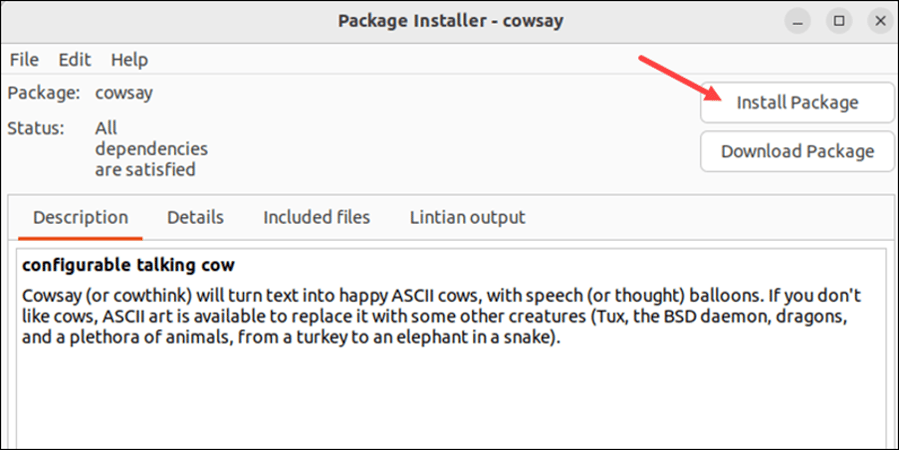 Install deb Files Using GUI