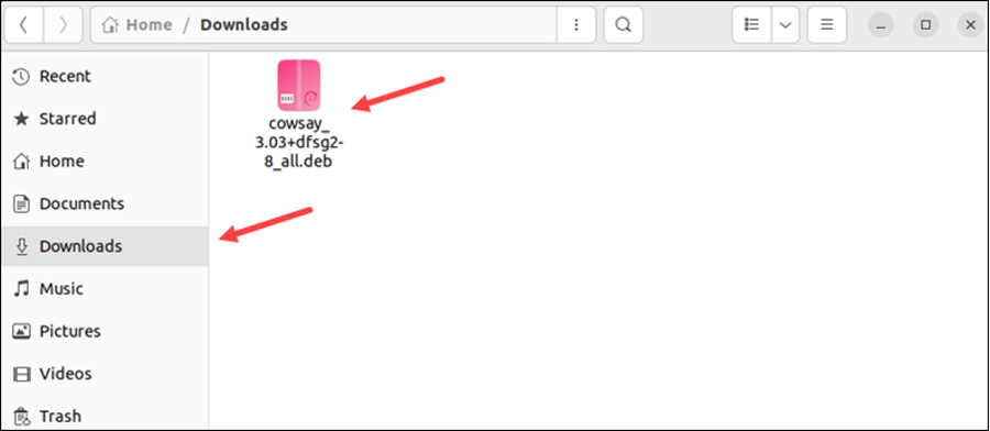 Install deb Files Using GUI