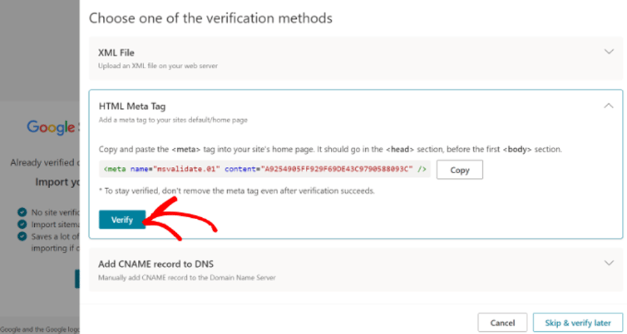 Add Website to Bing Webmaster Tools Using AIOSEO