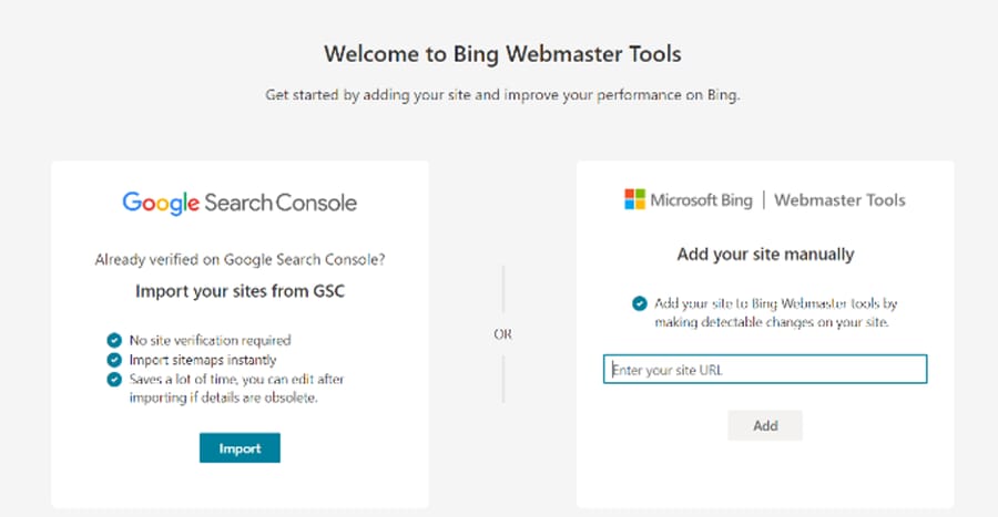 Import Your Website from Google Search Console