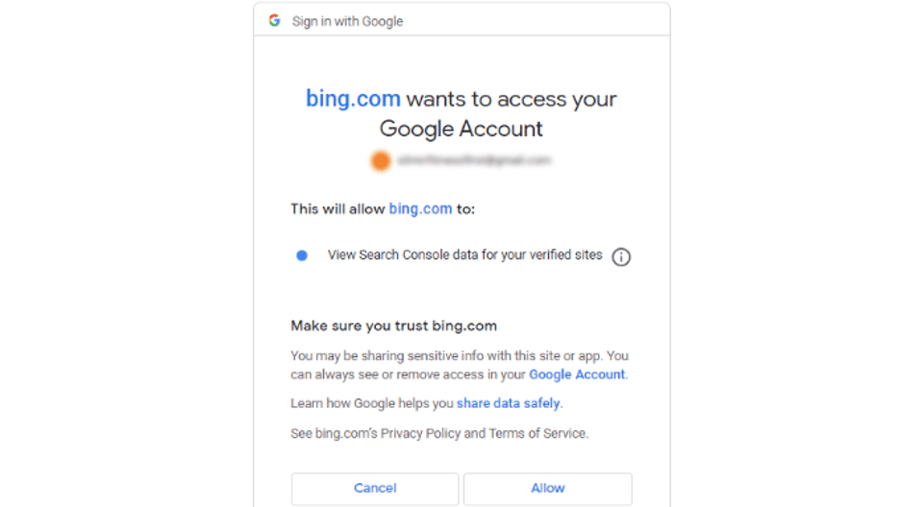 Import Your Website from Google Search Console