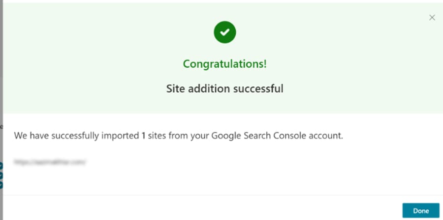 Import Your Website from Google Search Console