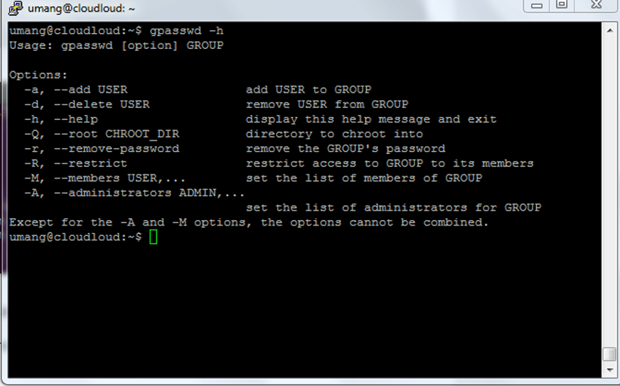 Options for Linux Change Group Password