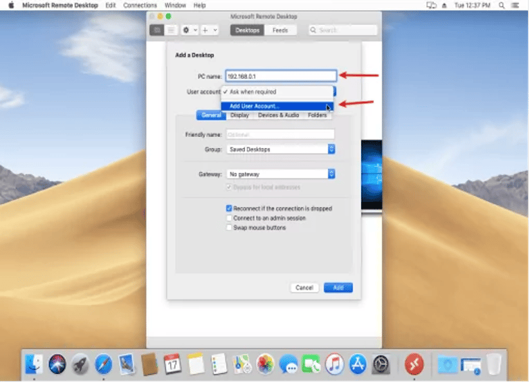 How to log into Windows VPS through MAC OS?