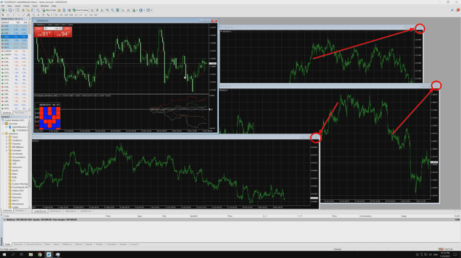 Close down all unnecessary charts in the VPS