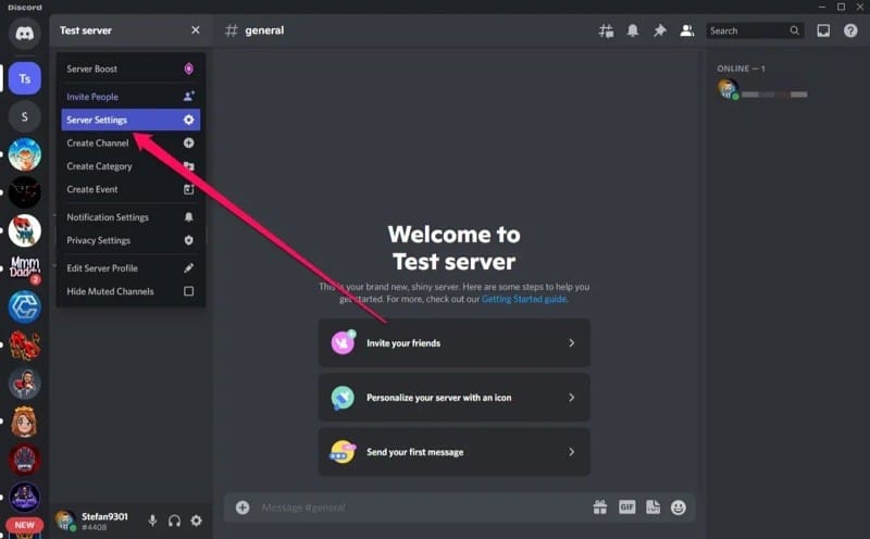 Deleting Discord server on Desktop or Web