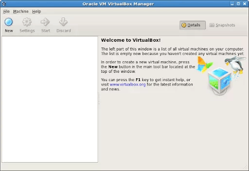 Download and install Oracle VM VirtualBOX