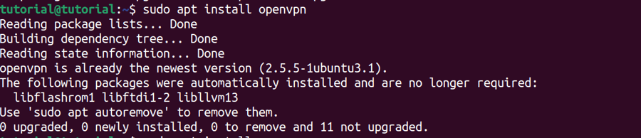 Install OpenVPN and Easy-RSA