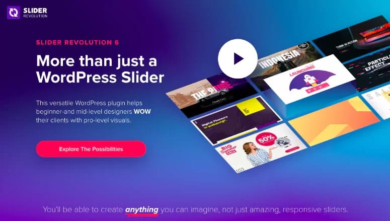 Slider Revolution Plugin