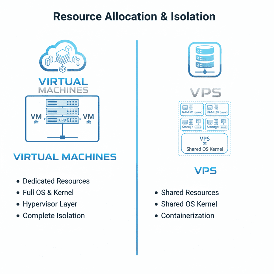 Resource Allocation Resource Allocation & Isolation diagram for servers