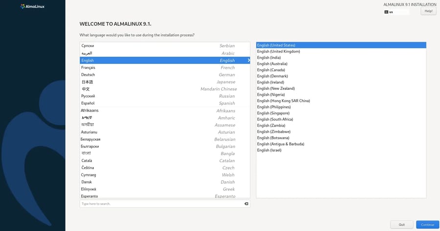  Choose Installation Language