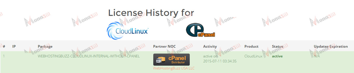 How to check cPanel licens is active or not?