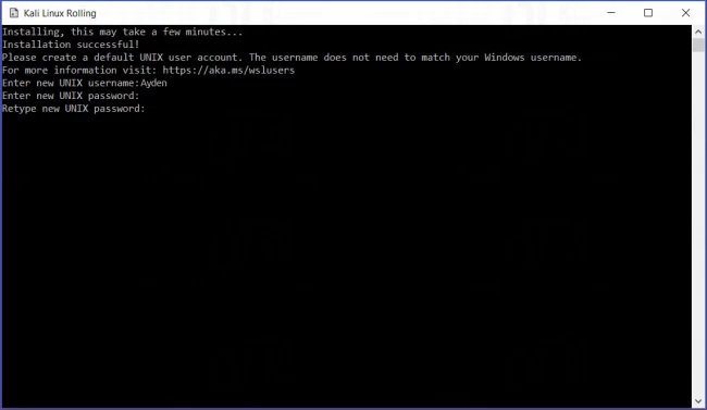 Installing Kali in Windows 9