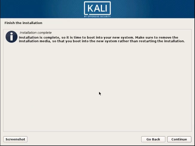 Installing Kali 23