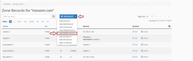 How to create DMARC record on cPanel?
