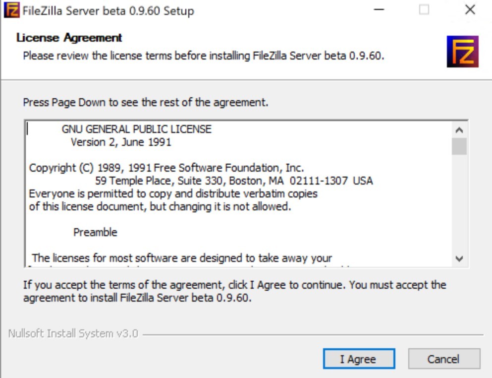 filezilla sftp server setup windows