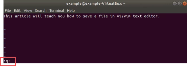 Exit VIM