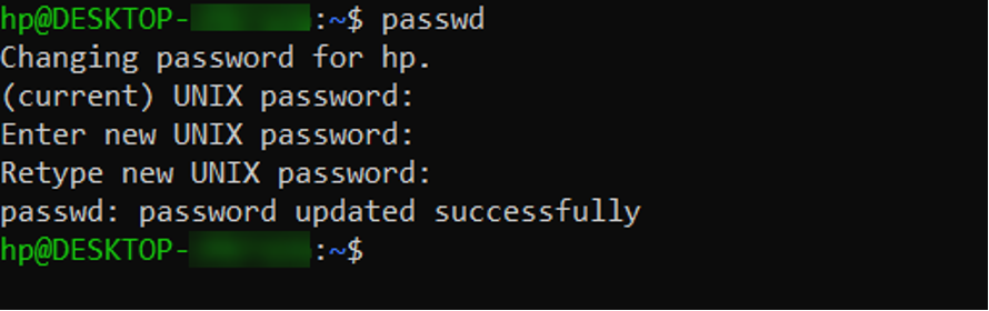 Linux Set User Password Command