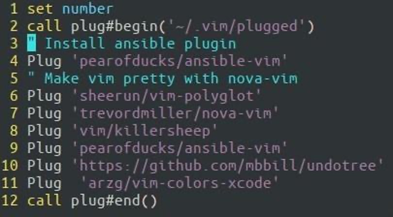 Vim show line numbers by default