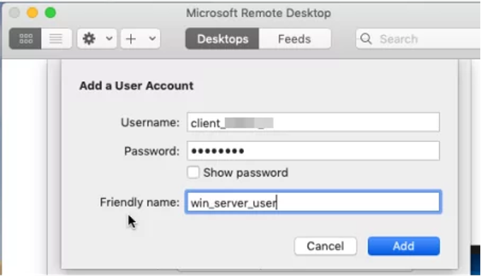 How to log into Windows VPS through MAC OS?