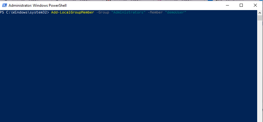 add user to a local group in powershell