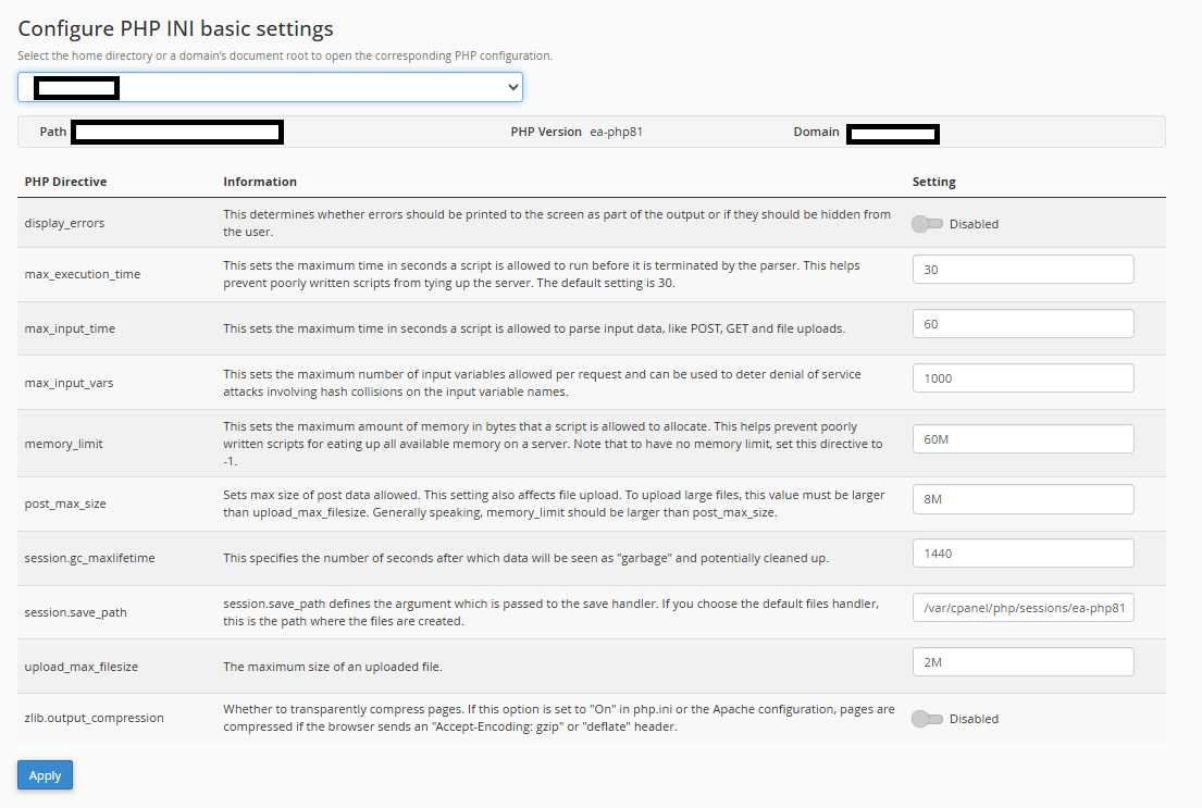 MultiPHP INI Editor