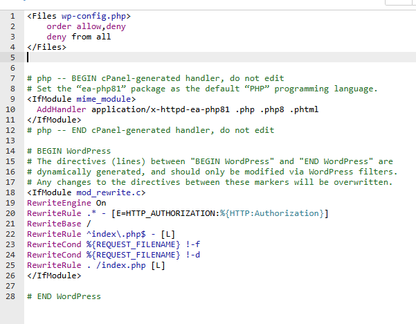 htaccess
