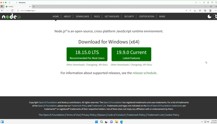 Installing directly with Node.js and npm