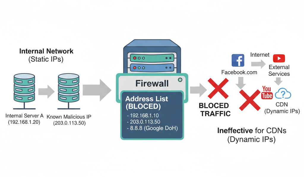 Blocking with Address List