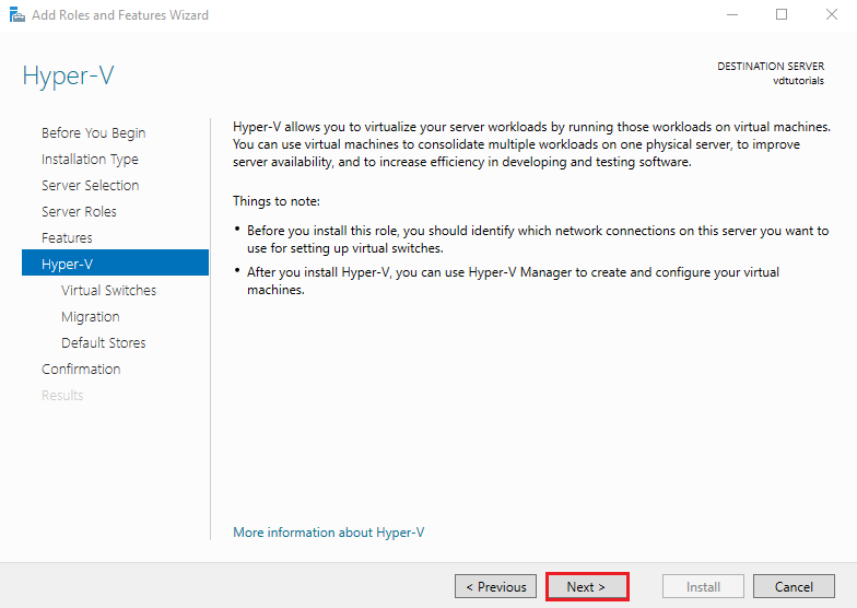 Hyper-V Configuration