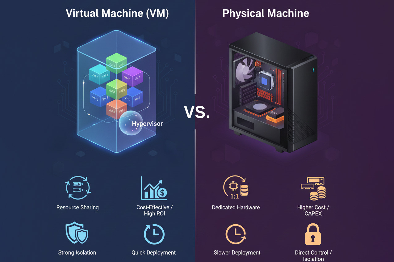 A Fundamental Distinction VM vs Physical Machine