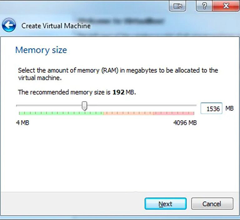 Allocate Memory to the Virtual Machine