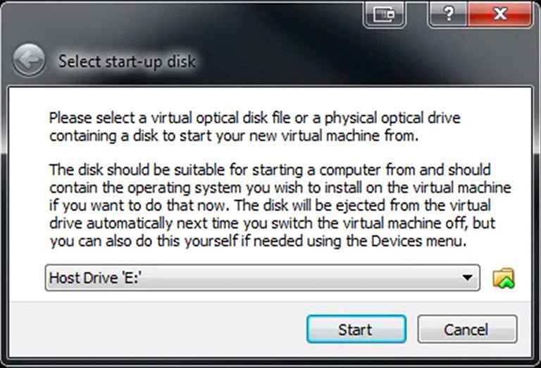 Install the Operating System on the Virtual Machine