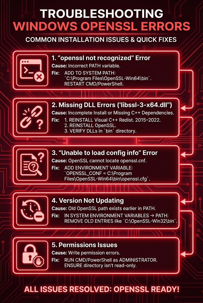 Troubleshooting Common OpenSSL Installation Issues on Windows