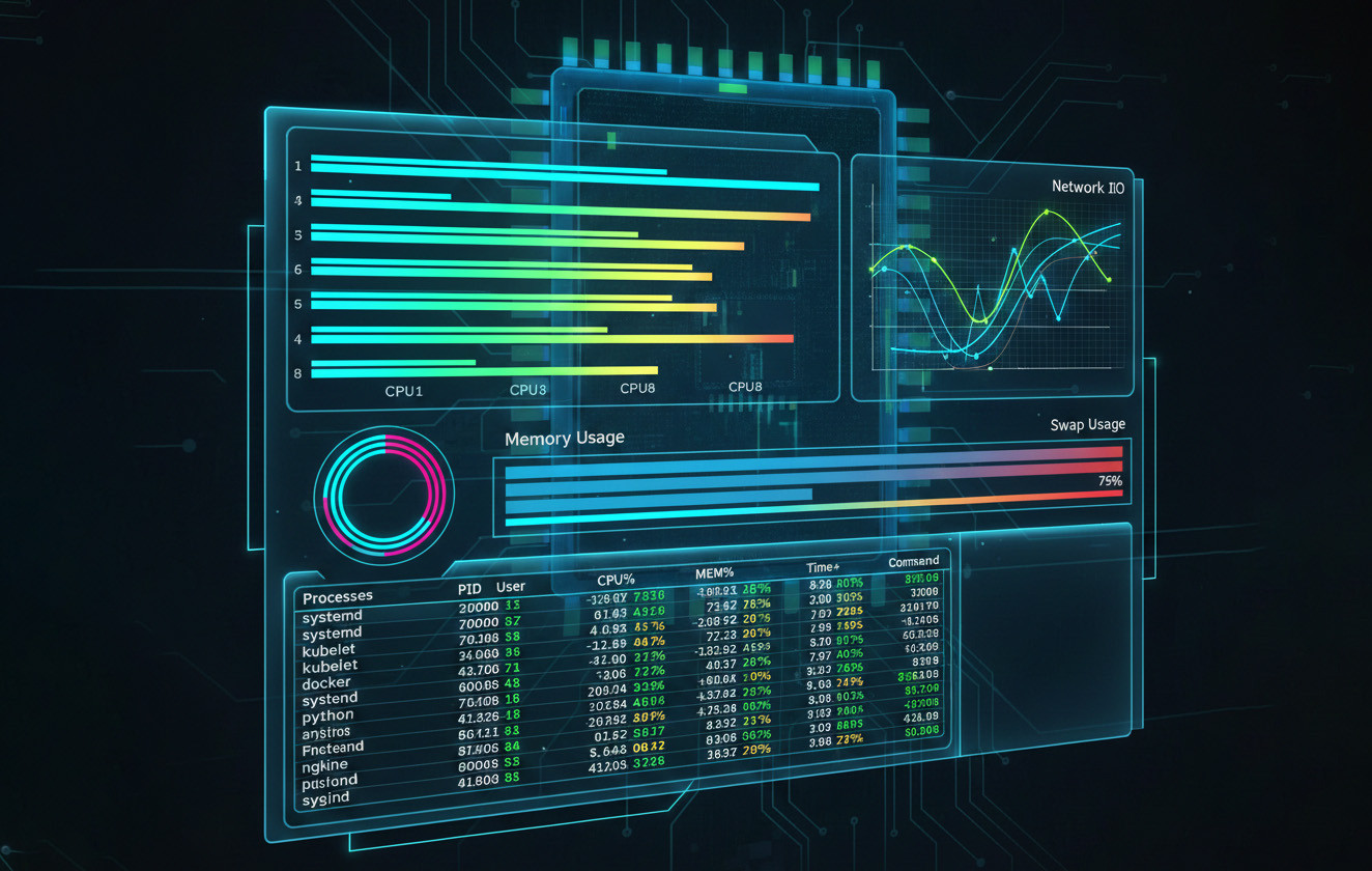 Installing htop on Linux
