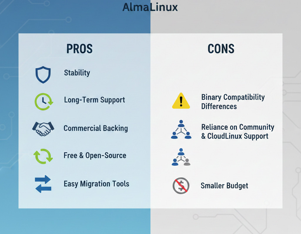 Pros and Cons of AlmaLinux