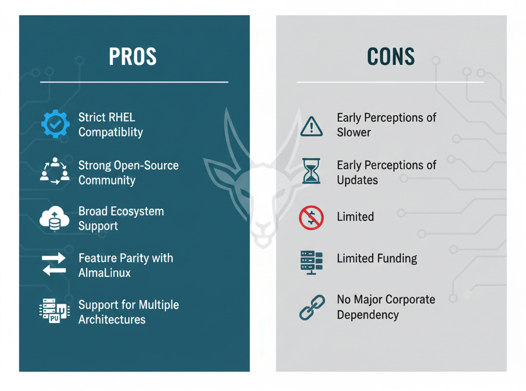 Pros and Cons of Rocky Linux