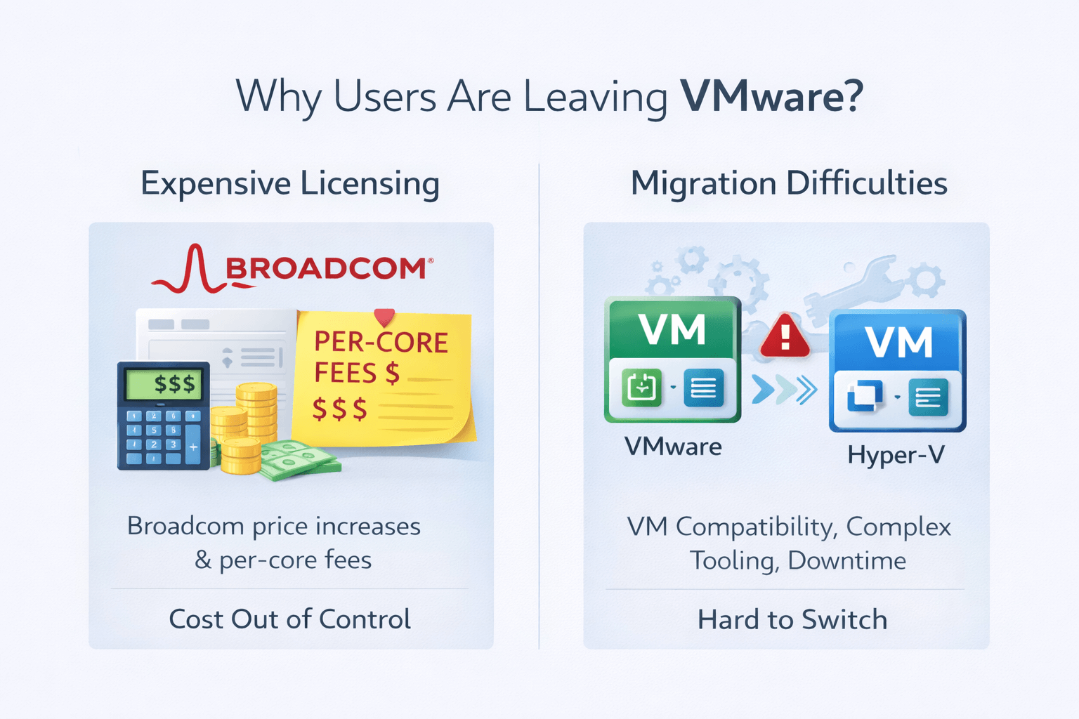 why users are leaving VMware
