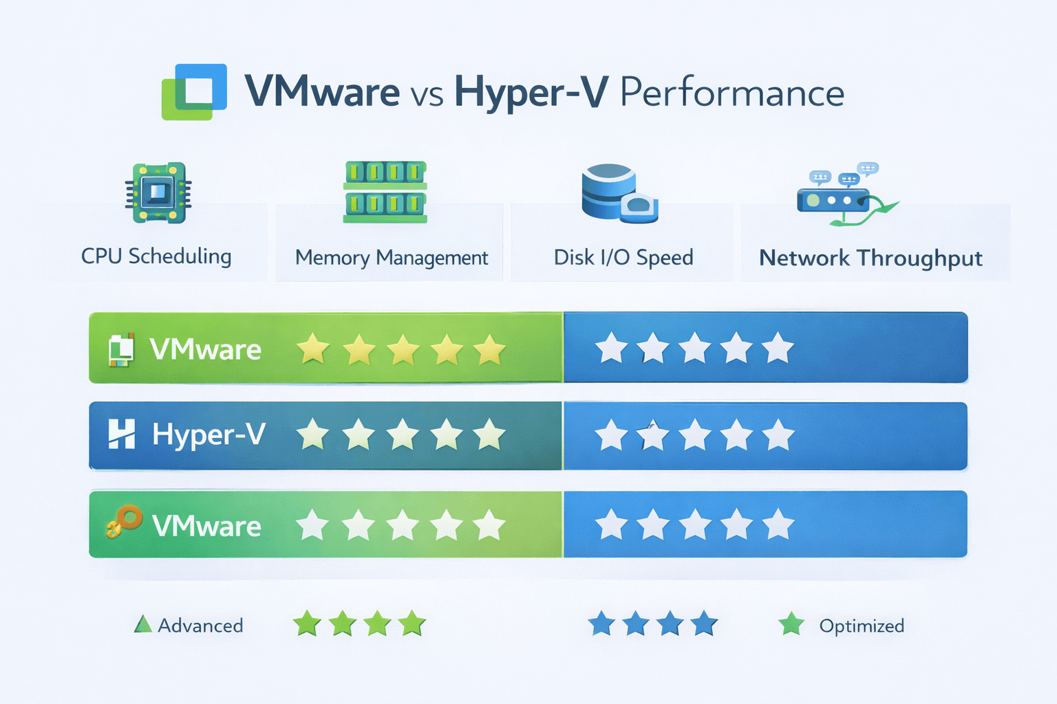 VMware vs Hyper-V performance
